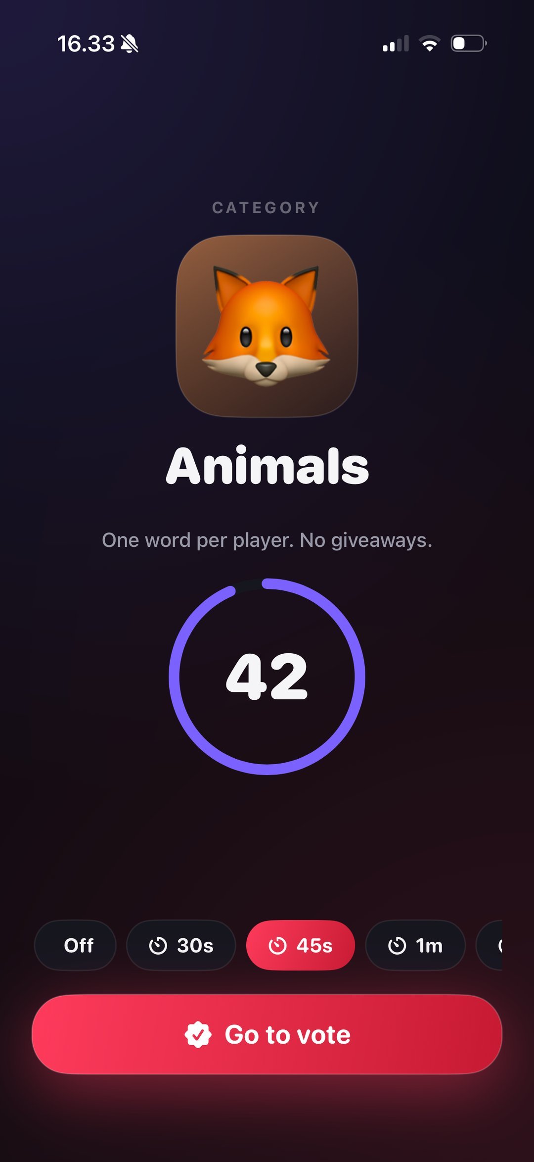 Discussion screen