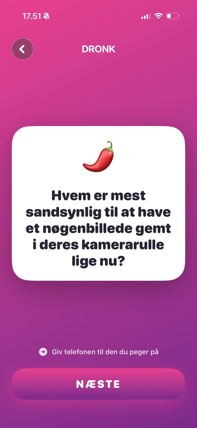 Peg på personen, de tager straffen