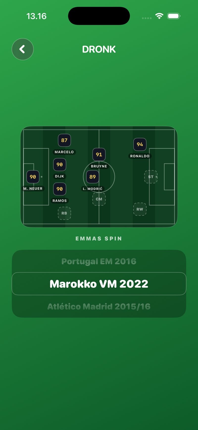 Spin i Draften: Emmas hold med 7 spillere på banen og hjulet, der ruller forbi Portugal EM 2016, Marokko VM 2022 og Atlético Madrid 2015/16
