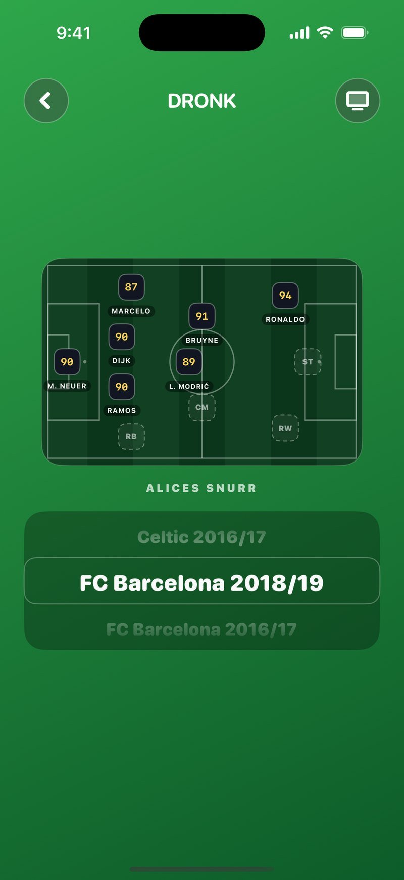 Draften i Dronk: formationen fylls med spelare medan hjulet stannar på FC Barcelona 2018/19