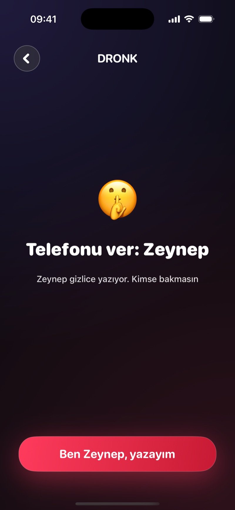 Dronk uygulamasında Pandora'nın Kutusu: isimsiz bir cevap yazılıyor