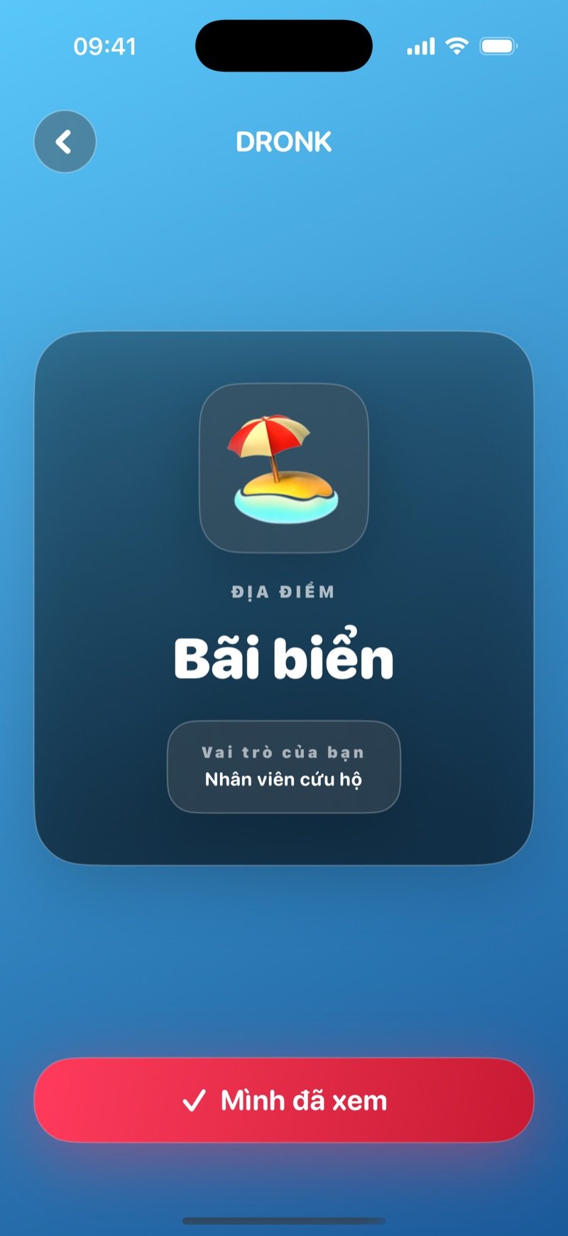 Thẻ của một điệp viên trong Gián điệp: địa điểm và vai trò, trên nền xanh của trò chơi
